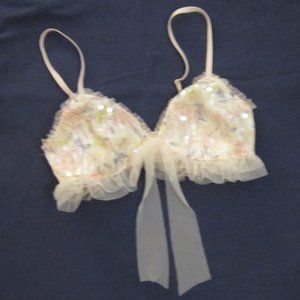 watercolor floral sequin bralette Victora's Secret